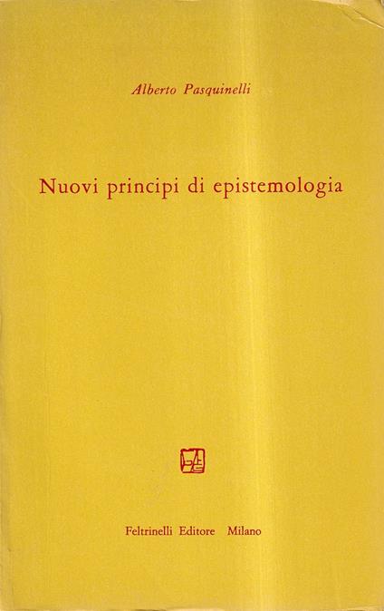 Nuovi principi di epistemologia - Alberto Pasquinelli - copertina