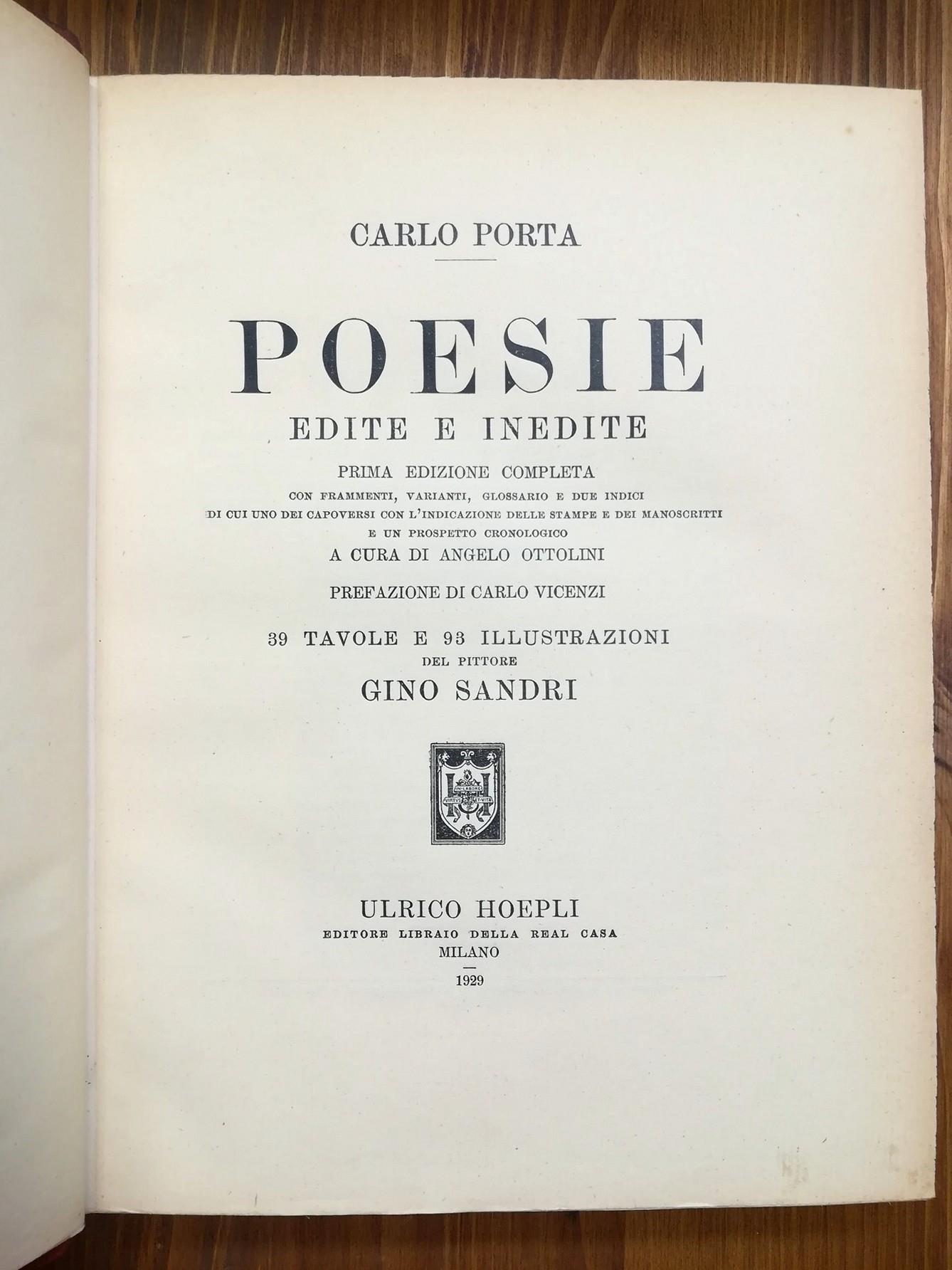 Poesie edite e inedite