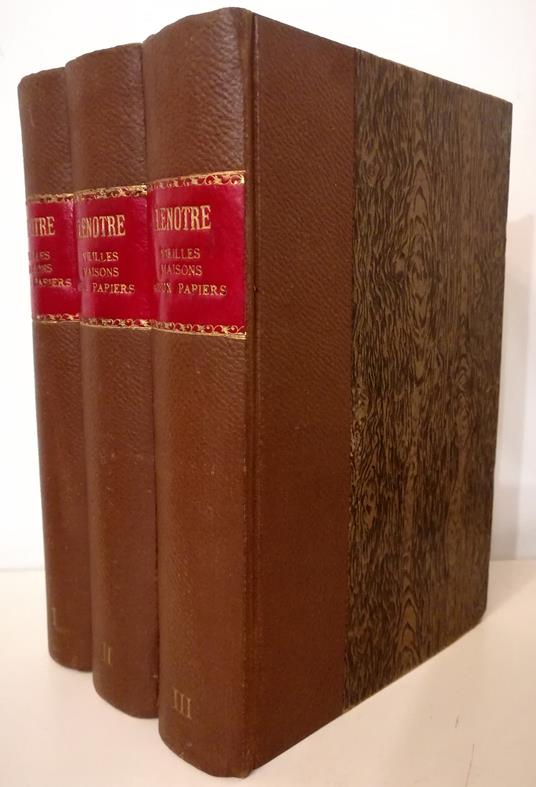 Vieilles maisons, vieux papiers Première série - Deuxième série - Troisième Série - 3 voll - Georges Lenôtre - copertina