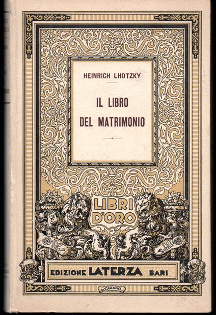 Il libro del matrimonio - copertina