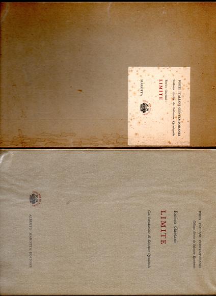 Limite Con introduzione di Salvatore Quasimodo - copertina