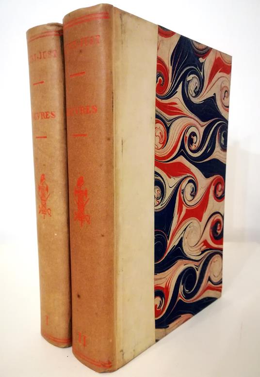 Oeuvres complètes de Saint-Just Avec une introduction et des notes par Charles Vellay - completo in 2 voll - copertina