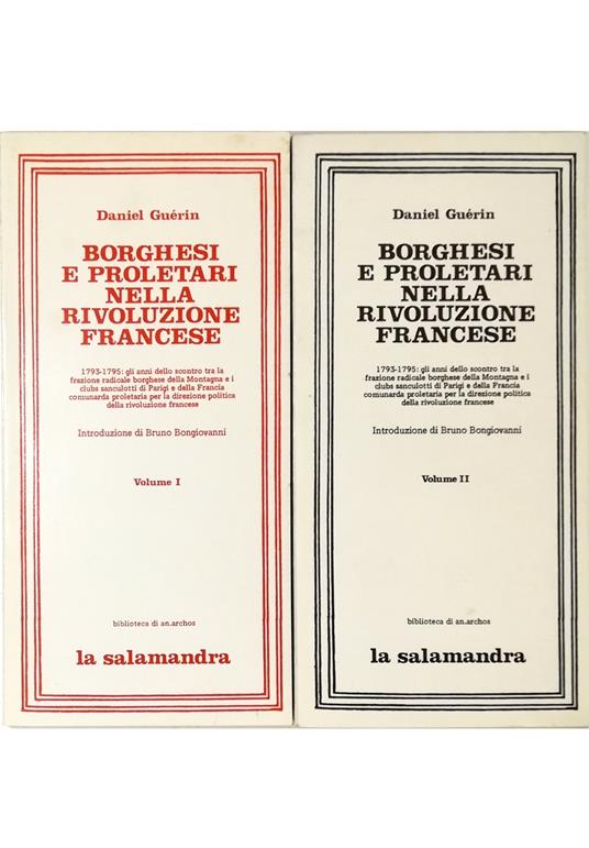 Borghesi e proletari nella Rivoluzione francese - completo in 2 voll - copertina