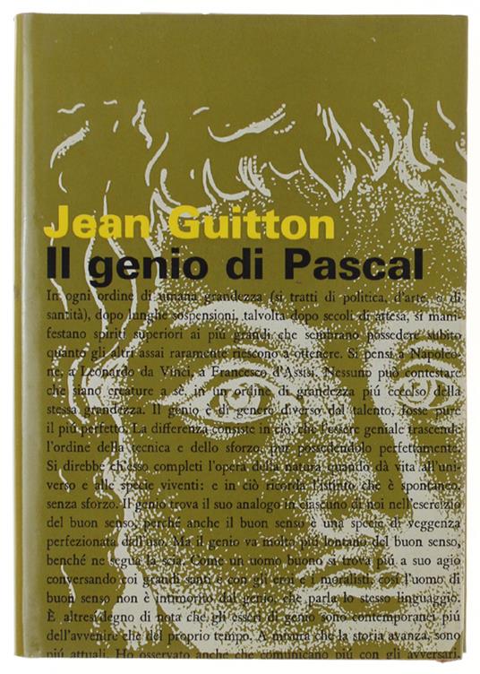 Il Genio Di Pascal - Jean Guitton - copertina
