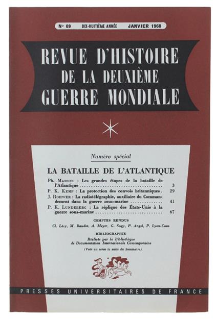 Revue D'Histoire De La Deuxième Guerre Mondiale - Collectif - copertina