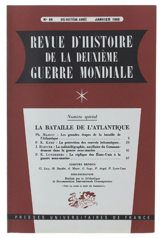 Revue D'Histoire De La Deuxième Guerre Mondiale - Collectif - copertina