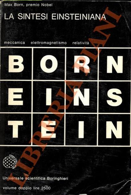 sintesi einsteiniana - Max Born - copertina