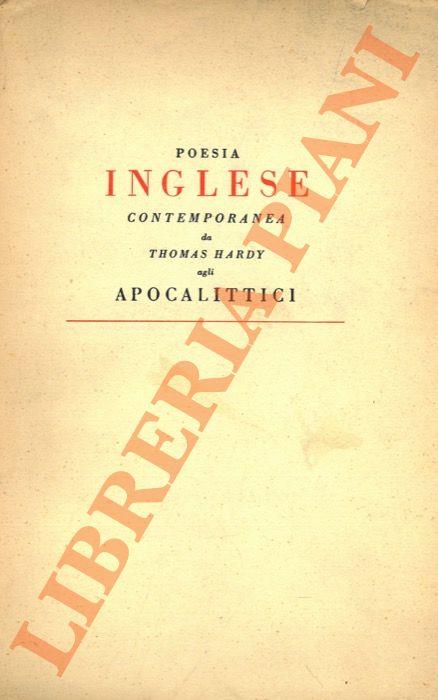 Poesia inglese contemporanea da Thomas Hardy agli Apocalittici - Carlo Izzo - copertina