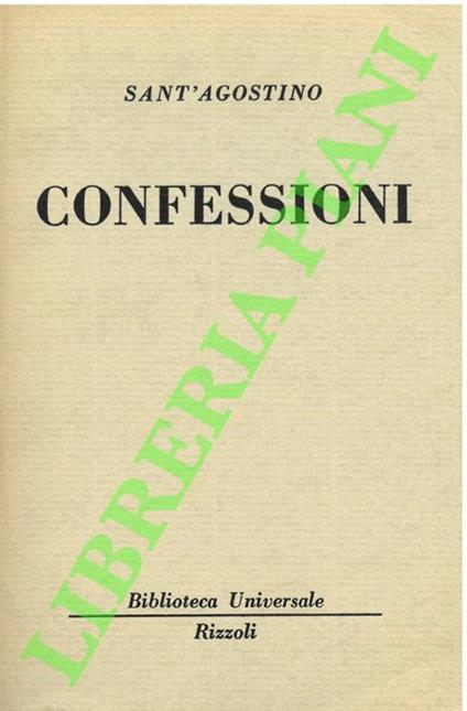 Confessioni. - Agostino (sant') - copertina