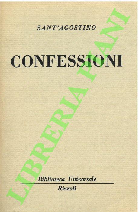 Confessioni. - Agostino (sant') - copertina