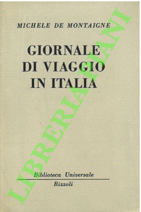 Giornale di viaggio in Italia.