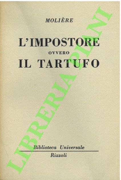 L’impostore ovvero il tartufo. - Molière - copertina