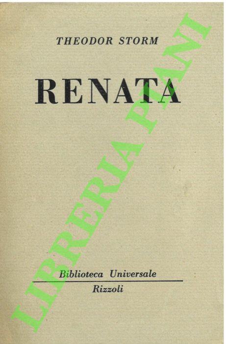Renata. - Theodor Storm - copertina