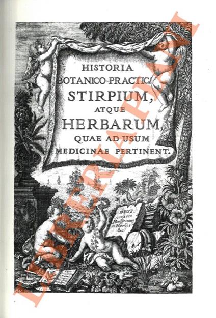 Historia botanica practica, seu plantarum, quae ad usum medicinae pertinent, nomenclatura, descriptio et virtutes, cum ab antiquis, tum a recentibus celebrium auctorum scriptis desumptae, ac aeneis tabulis delineatae - copertina