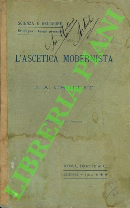 L’ascetica modernista. - copertina
