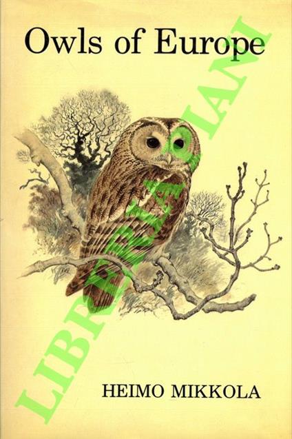 Owls of Europe. - copertina