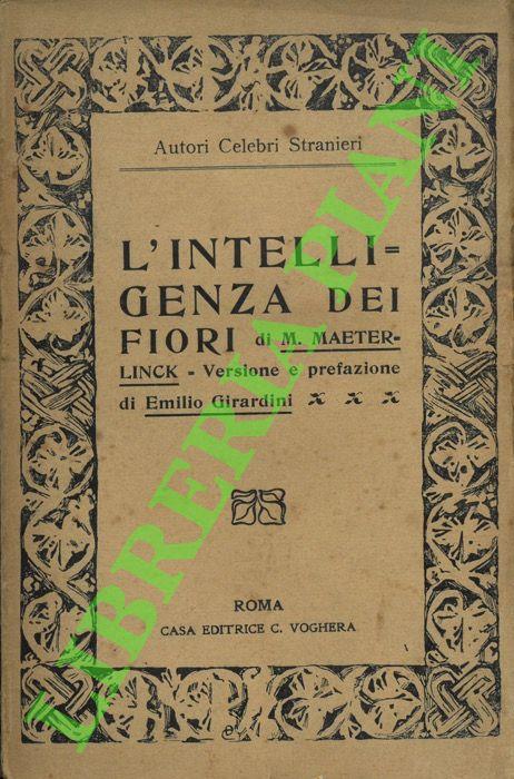 L’intelligenza dei fiori - Maurice Maeterlinck - copertina