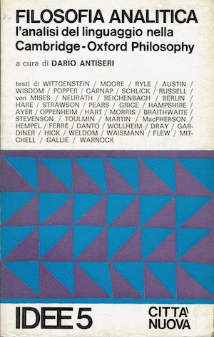 Filosofia Analitica. L'analisi del linguaggio nella Cambridge - Oxford Philosophy - copertina