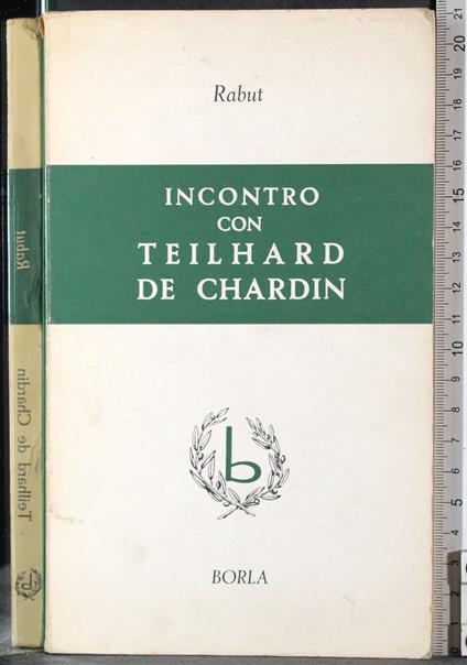 Incontro con Teilhard De Chardin - copertina