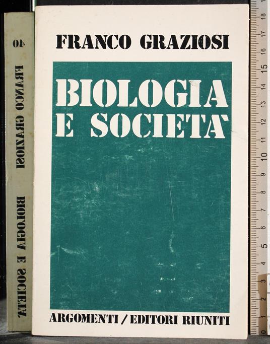 Biologia e societa - Franco Grazioli - copertina