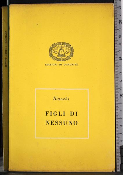 Figli di nessuno - Bianchi - copertina