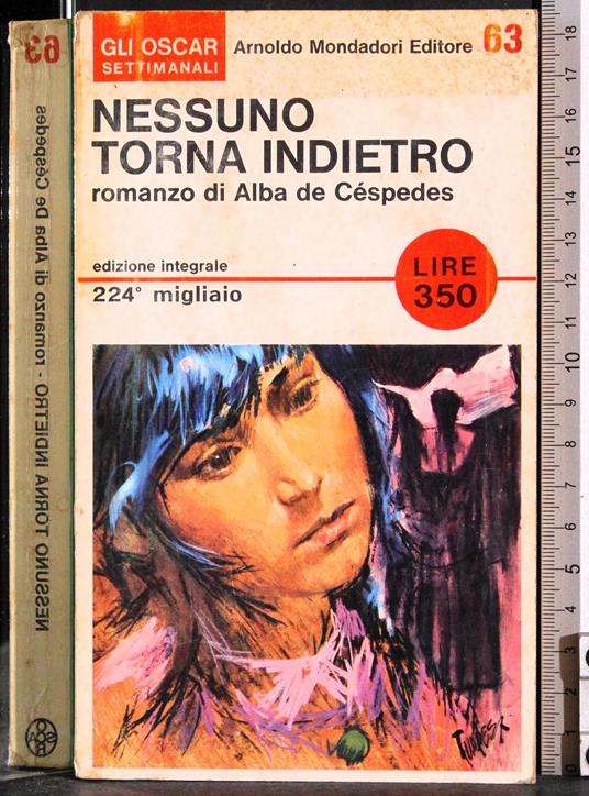 Nessuno torna indietro - Alba De Céspedes - copertina
