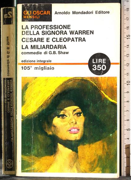 professione della signora Warren. Cesare e cleopa - Shaw - copertina