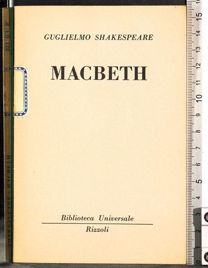 Macbeth - William Shakespeare - copertina