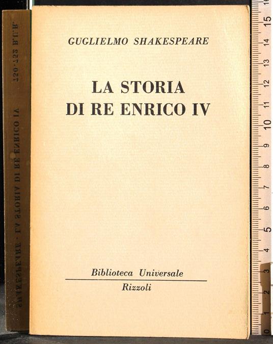 storia di re Enrico IV - William Shakespeare - copertina