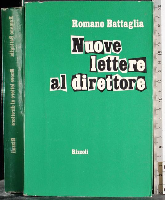 Nuove lettere al direttore - Romano Battaglia - copertina
