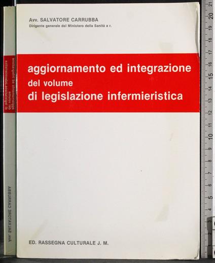 Aggiornamento di legislazione infermieristica - copertina