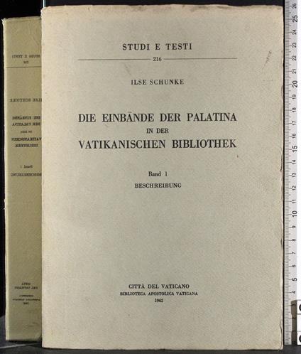 Die einbande der palatina in der vatikanischen - copertina