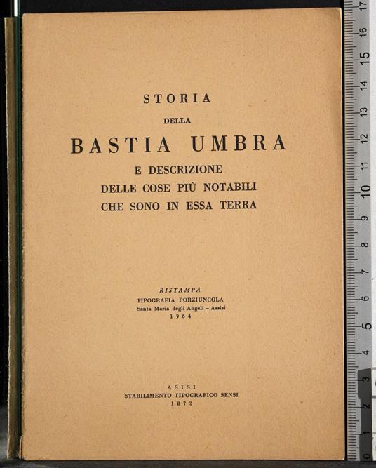 Storia della bestia Umbra - copertina