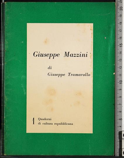 Giuseppe Mazzini - Giuseppe Tramarollo - copertina