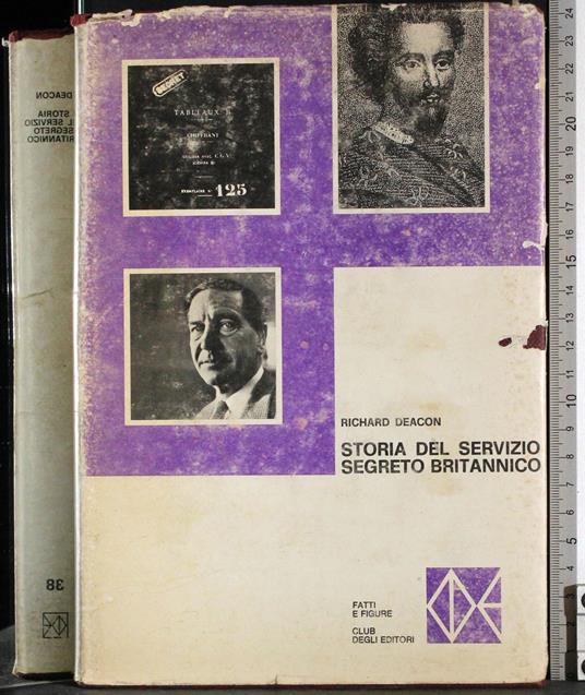 Storia del servizio segreto britannico - Richard Deacon - copertina