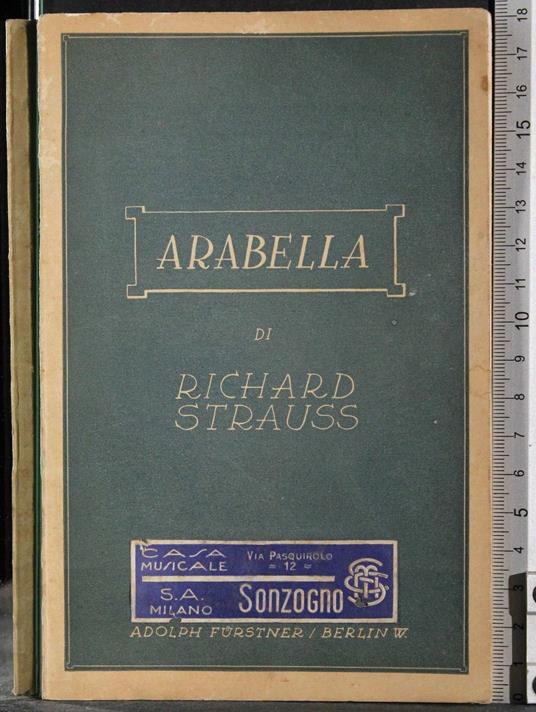 Arabella - Richard Strauss - copertina