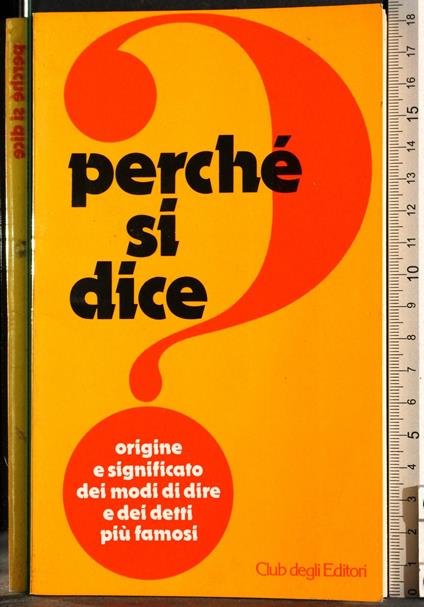 Perché si dice? - Salvatore Di Rosa - copertina