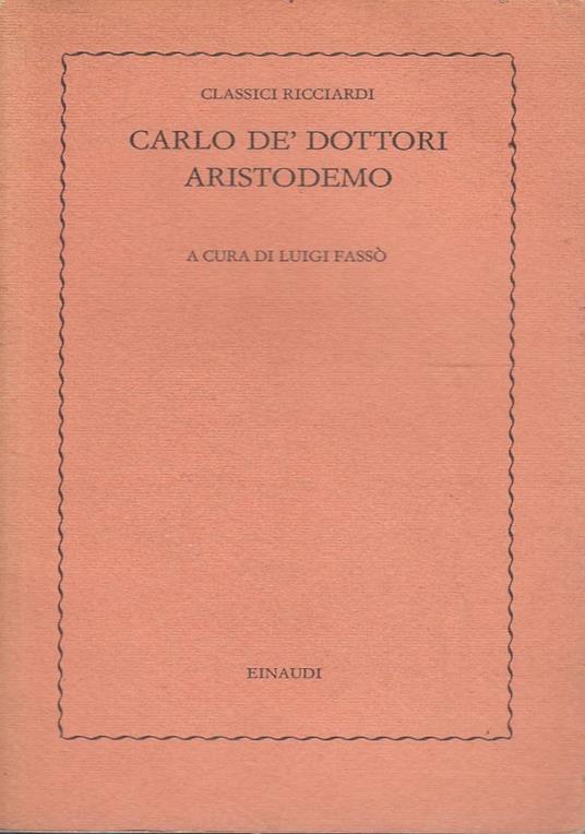 Aristodemo - copertina