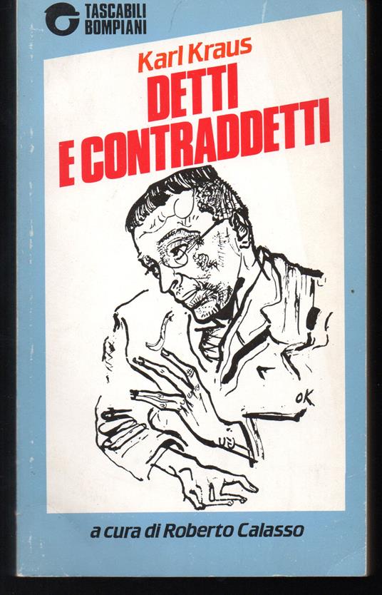 Detti e contraddetti A cura di Roberto Calasso - Karl Kraus - copertina
