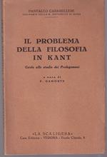 Il problema della filosofia in Kant Guida allo studio dei Prolegomeni A cura di F. Damonte