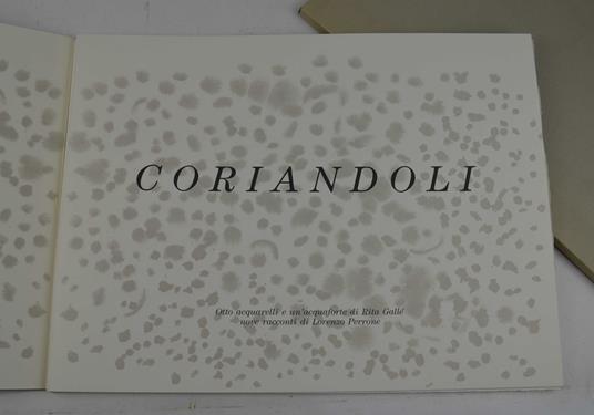 Coriandoli - Rita Galli - copertina