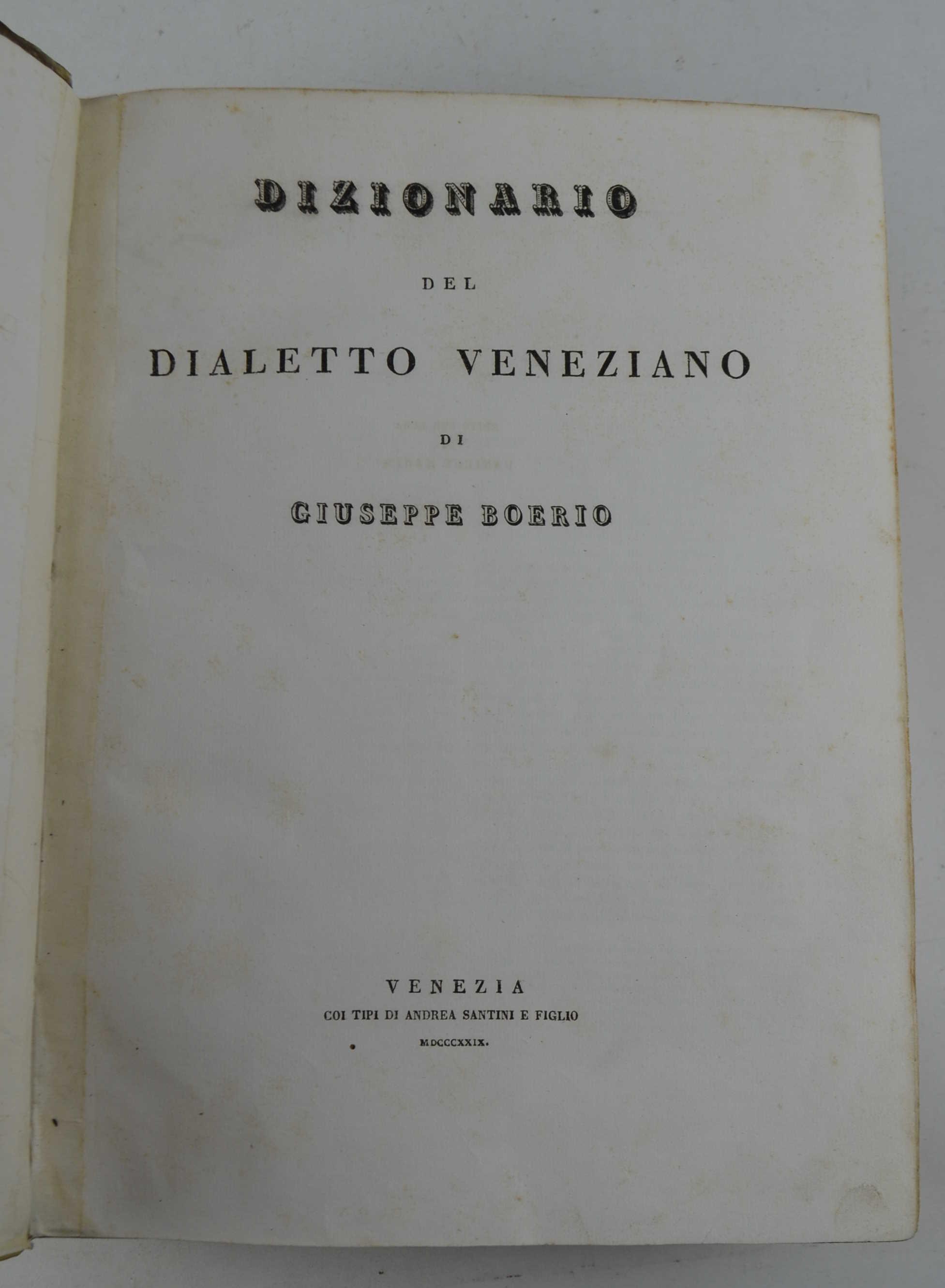 Dizionario del dialetto veneto