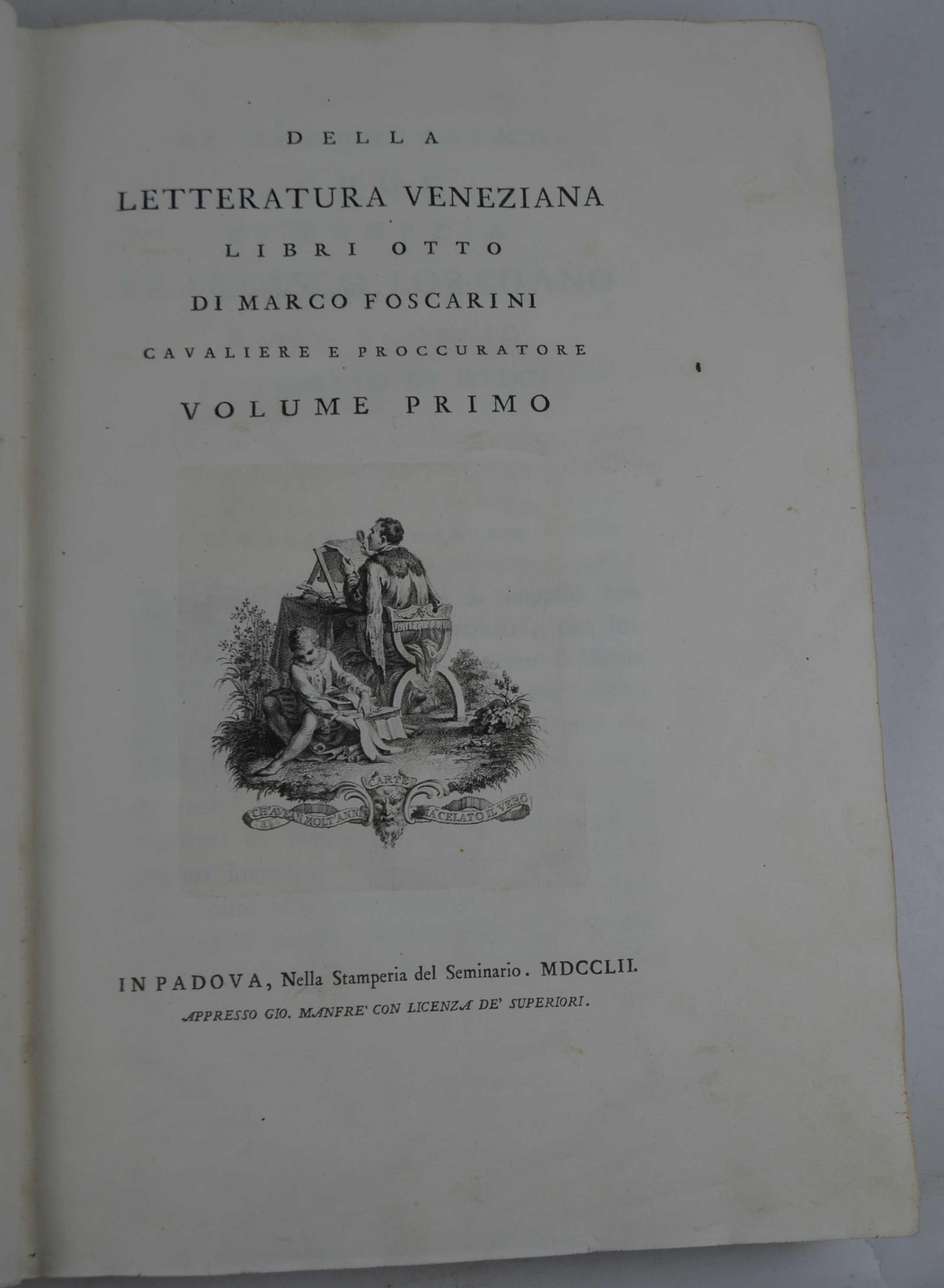 Della letteratura veneziana…