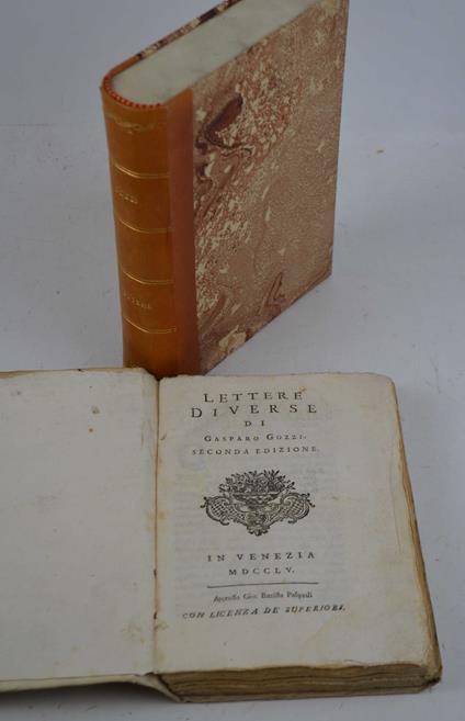 Lettere diverse… Seconda edizione - Gasparo Gozzi - copertina