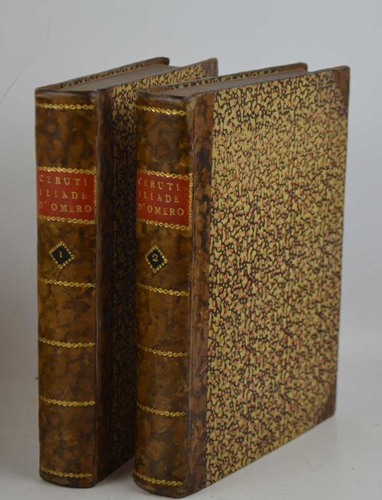 Iliade di Omero racata dal greco in versi toscani da Giacinto Ceruti… - Omero - copertina