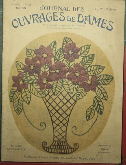Journal des ouvrages de dames - Aout 1924 - copertina