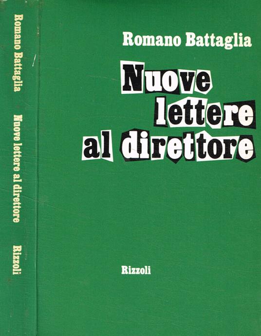Nuove lettere al direttore - Romano Battaglia - copertina
