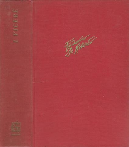 I vicerè - Federico De Roberto - copertina