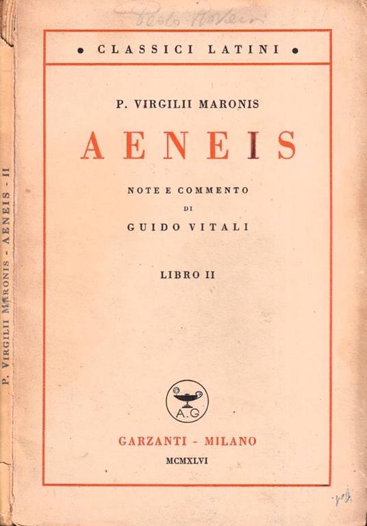 Aeneis, libro II - copertina