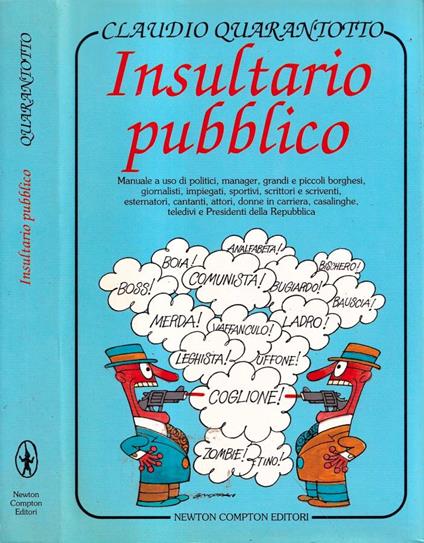 Insultario pubblico - Claudio Quarantotto - copertina
